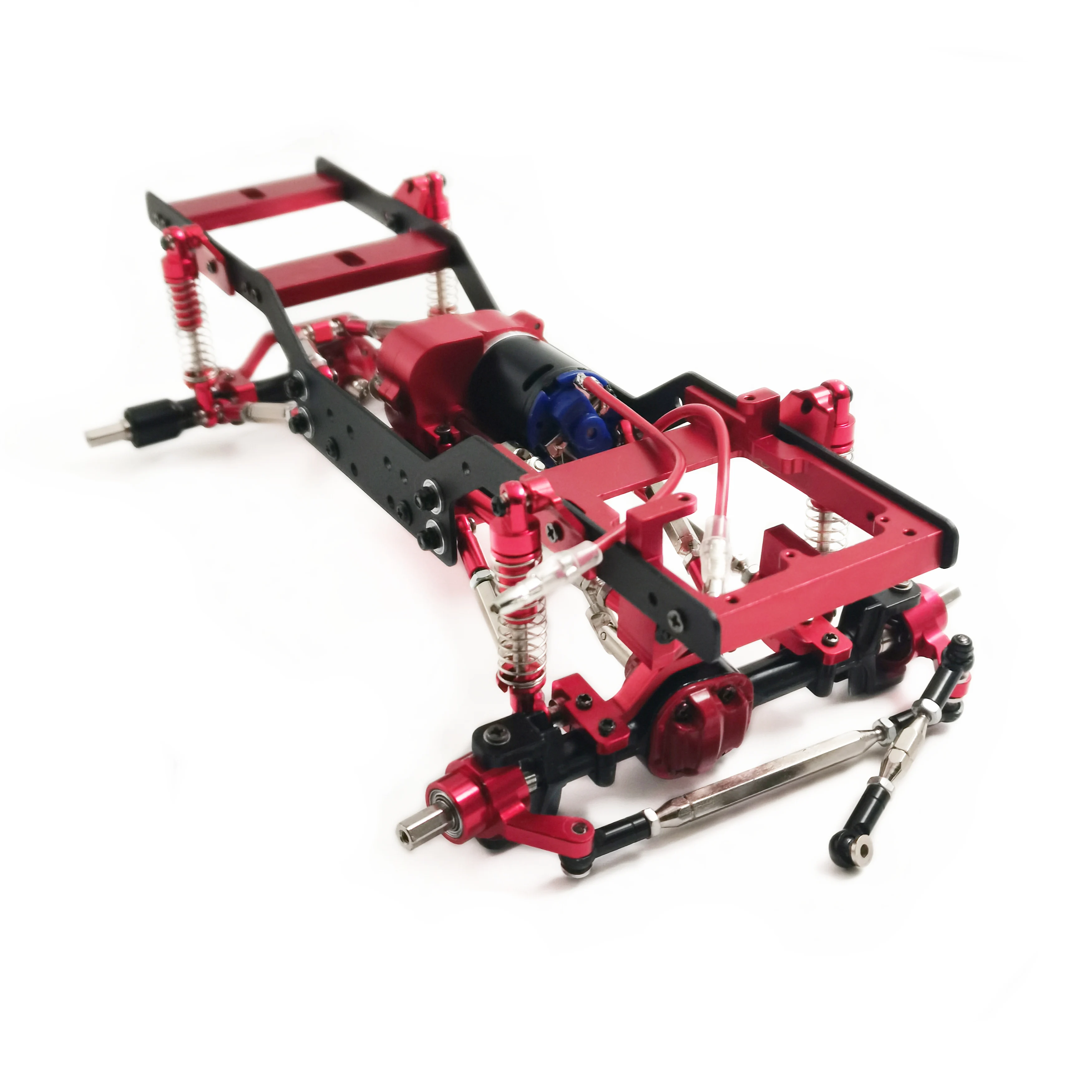 Exanko 4 Ammortizzatori In Metallo Titanio Per MN D90, MN99S, WPL C14 C24 C34 – RC Car Con Prolunghe - 2