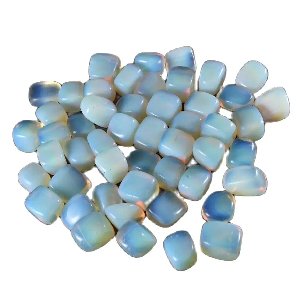 

6 pcs Opalite Tumblestone 20-30mm Reiki Chakra Healing Crystals Opalite Crystal Tumble