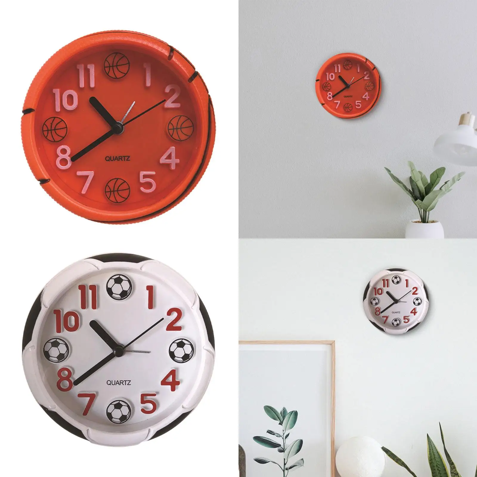 Alarm Clock Decorative Small Modern Creative Desk Clock Tabletop Ornament for Countertop Living Room Shelf Bedroom Home Decor