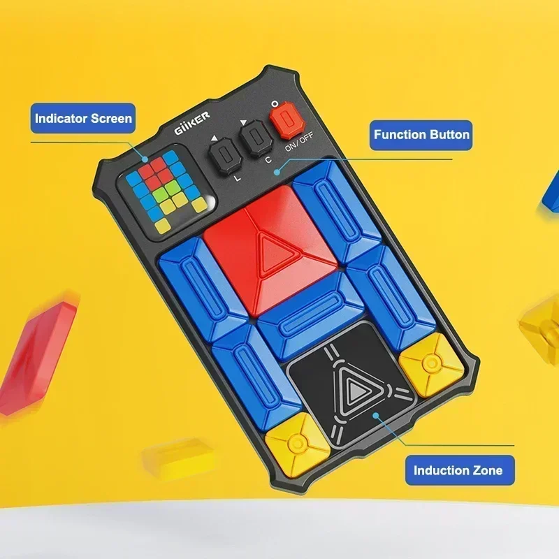Super Slide Huarong Road Smart Sensor Game 500+ Levelled UP Brain Teaser Puzzles Interactive Fidget Toys For Kids Gifts smart sensor game,smart finger toys