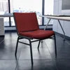 HERCULES Series Big & Tall 1000 lb. Rated Burgundy Fabric Stack Chair Multipurpose Stacking Guest Chair Business or Home Weight 2