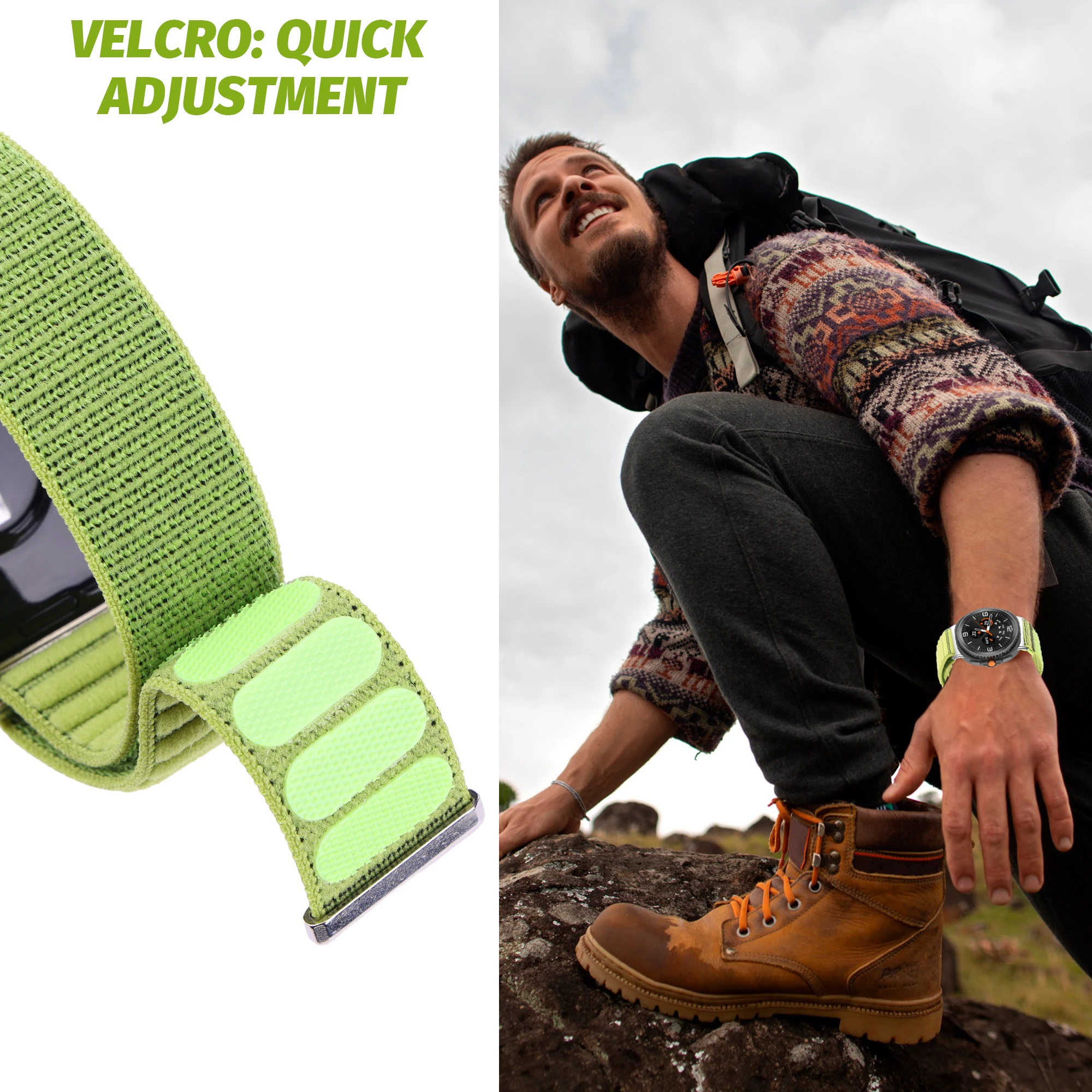 Braided Nylon Loop Strap - Comfortable & Breathable Watch Band Accessory