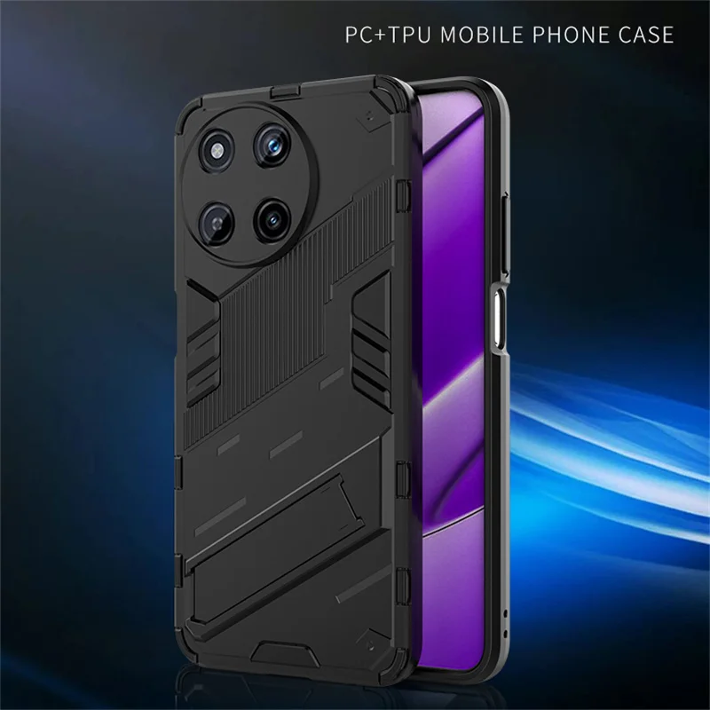 حافظة هاتف مدرعة مغناطيسية لهاتف Oppo ، Realme 11 ، 4G ، حامل مضاد للصدمات ، غطاء خلفي ، حامل مغناطيسي للسيارة ، Realme 11