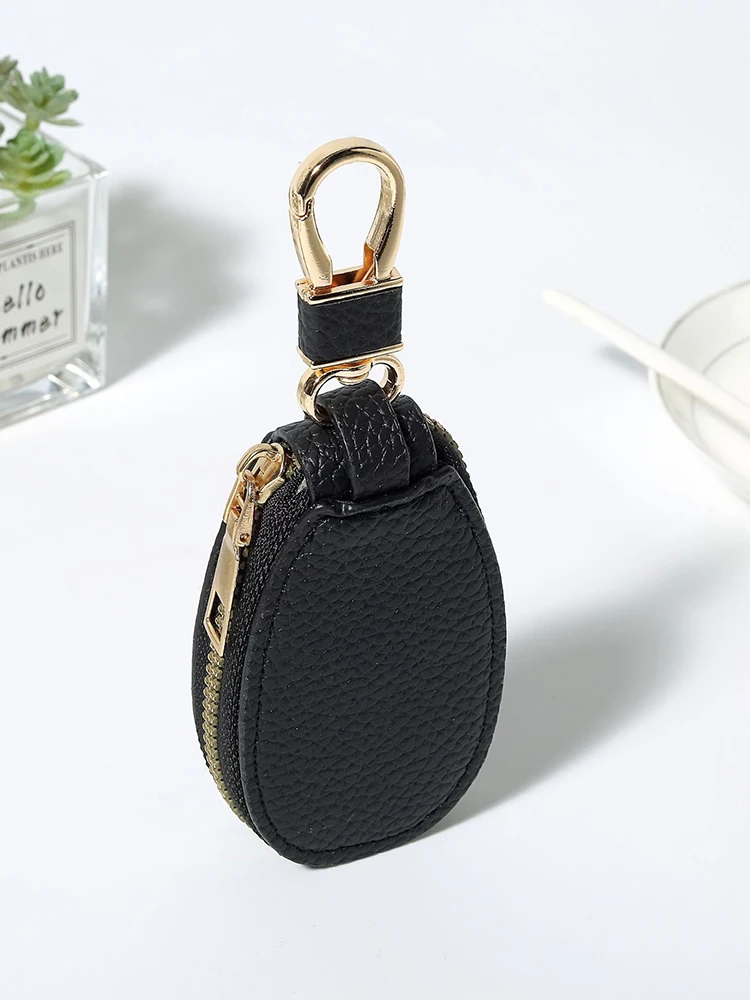 PU Leather Key Bag Compact Large Capacity Multifunctional Keychain Storage Bag For Men and Women key case
