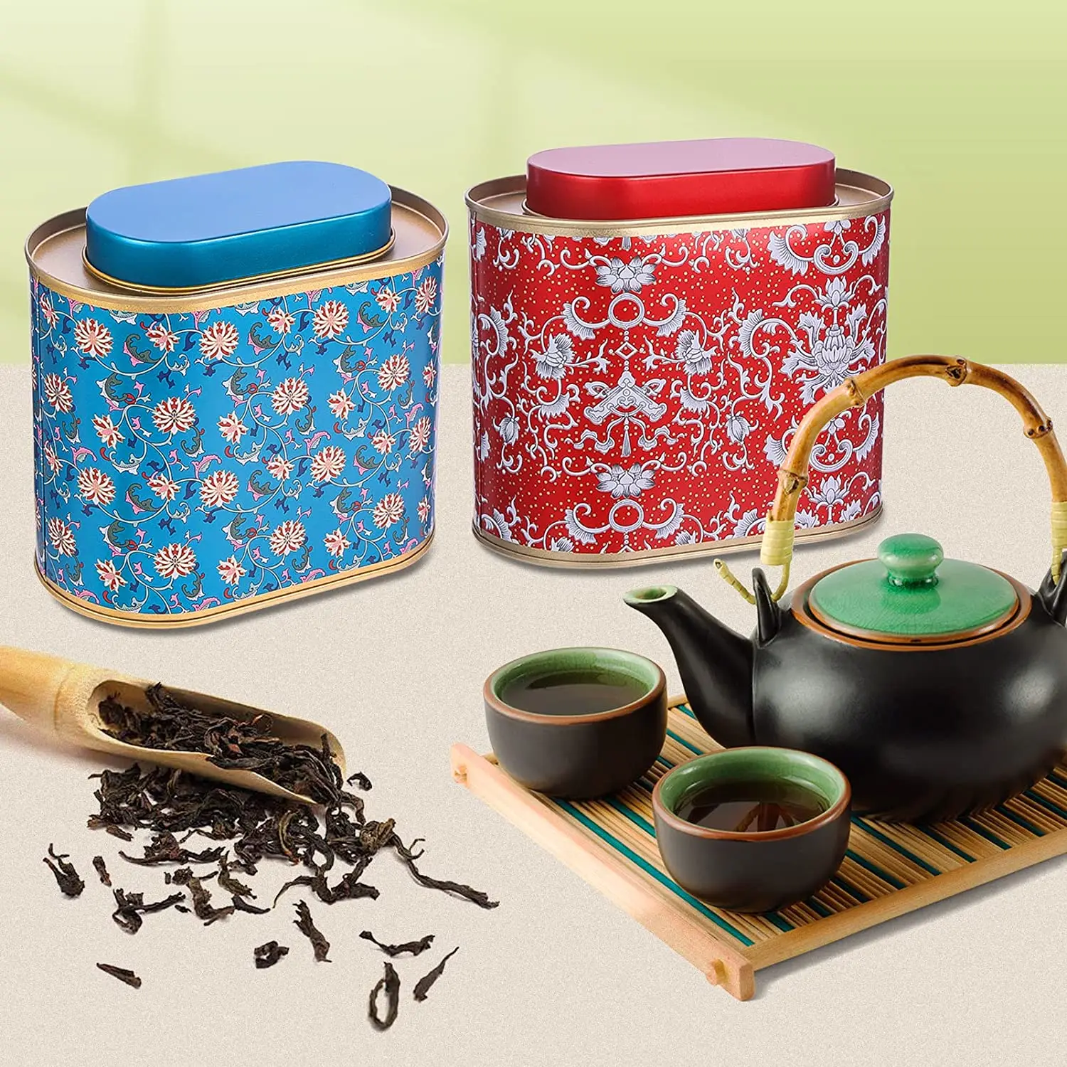 Contenitore Per Tè In Ceramica - Vintage, Con Coperchio, Per Spezie E Caffè - Foto 3