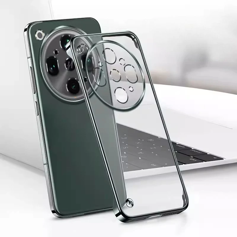 Ultra Plating Frameless Slim Transparent Hard Bumper Phone Case