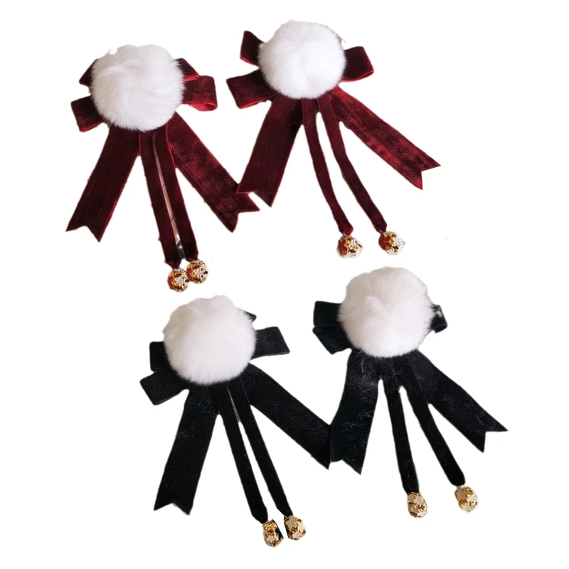 127D Knotted Bowknot Hair Barrettes Bow Hairpin Retro Hair Ornaments