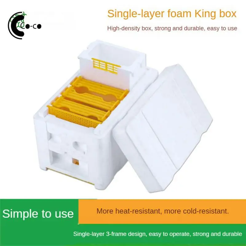 

Коробка для опыления, миниатюрные инструменты для пчеловодства, коробка для цыплят, пенопластовый улей для разведения, ящик для инструментов