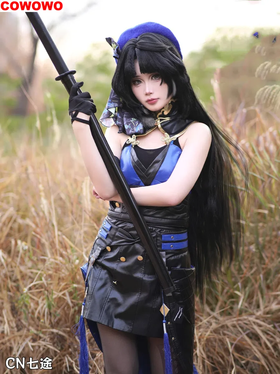 

COWOWO волнистые волны янъян женский косплей костюм косплей игры аниме вечерние Униформа Hallowen ролевая одежда