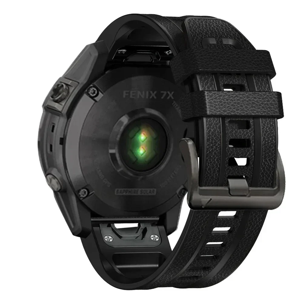 Premium Silicone Leather Watch Strap - Quickfit Bands