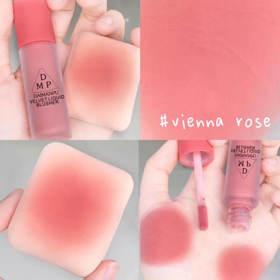 Pink Liquid Blush Eyeshadow Long-acting Waterproof Non-fading Enhance Facial Skin Color Easy-to-color Female Cosmetics 4