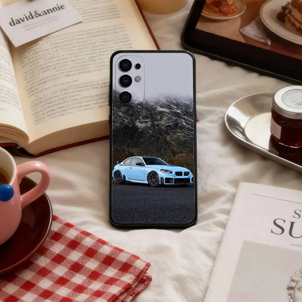 High-Performance Sports Car Themed Soft Black Phone Case