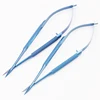 14cm Double Eyelid Scissors Straight Elbow Micro Hand Surgery Scissors Ophthalmic Microscope 2pc/set 4