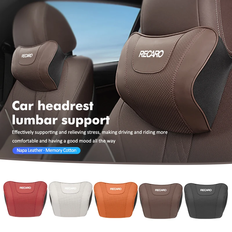 Poggiatesta Per Auto Cuscino Per Il Collo Memory Foam Supporto Lombare Cervicale Per Recaro Nan