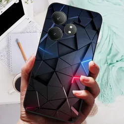 Black Lion & Wolf Silicone Soft Phone Case - Enhanced Protective Cover for Realme GT 6T (1)
