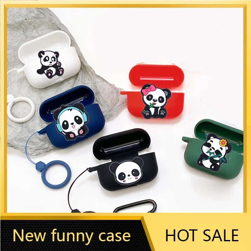 Custodia Panda Carina Per Amazon Echo Buds 2 Custodia Custodia Per Auricolari In Silicone Carino Per Custodia Amazon Echo Buds2 Fundas