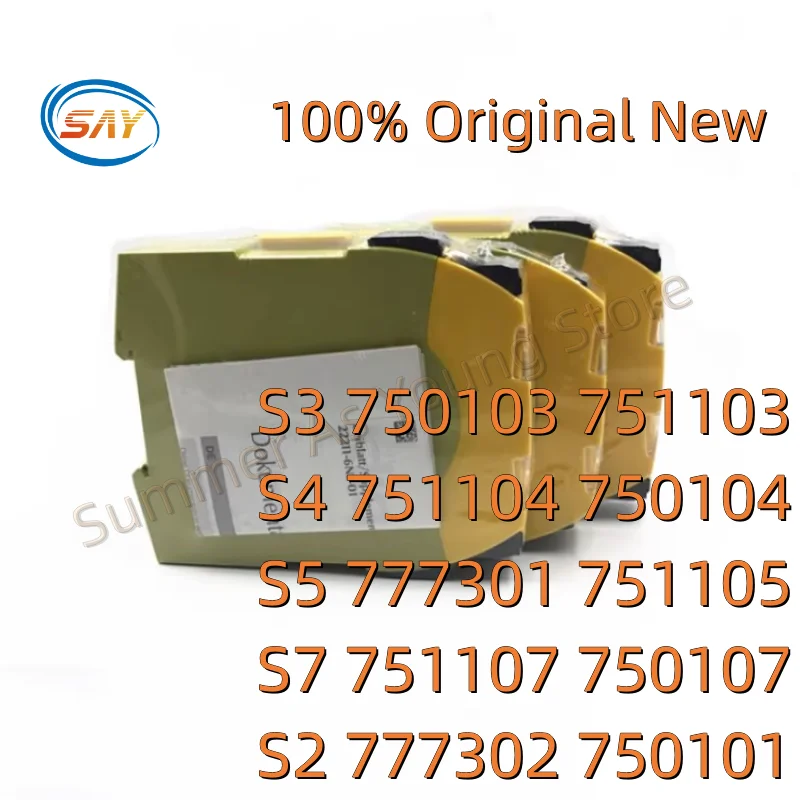 새로운 오리지널 안전 릴레이 PNOZ S3 750103 751103 S4 751104 750104 S5 777301 751105 S7 751107 750107 S2 777302 750101, 1 개입
