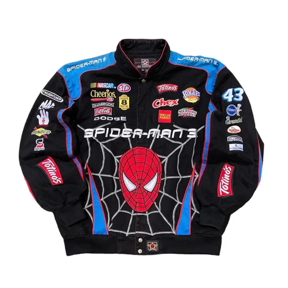 Y2K American Retro Motorcycle Jacket Streetwear