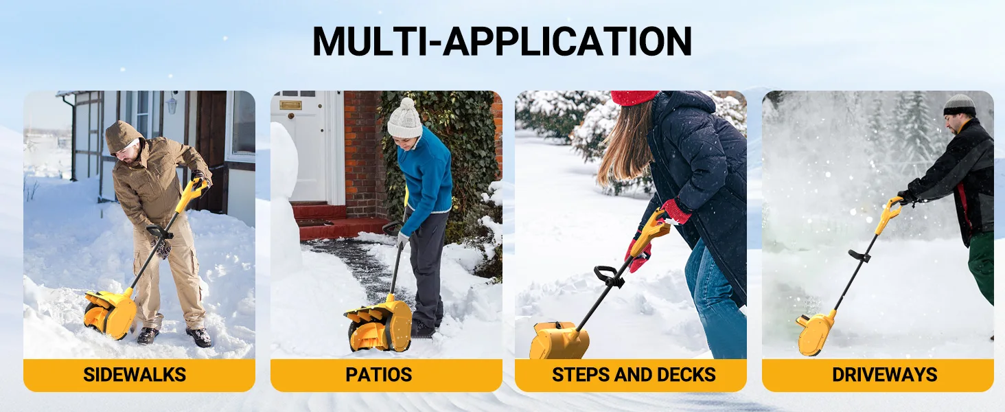 Power tools Electric Snow removal machine Snow blower sweeper outside Snow plow