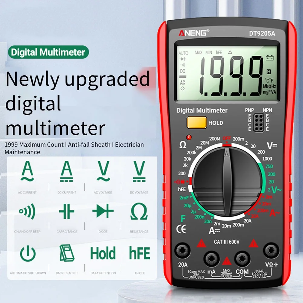Manual De Instrucciones Multimetro Digital Dt9205a informacionpublica