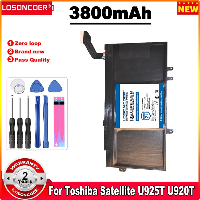 

3800mAh PA5073U-1BRS Laptop Battery For Toshiba Satellite U925T U920T PABAS267 Series PA5073U P000563900