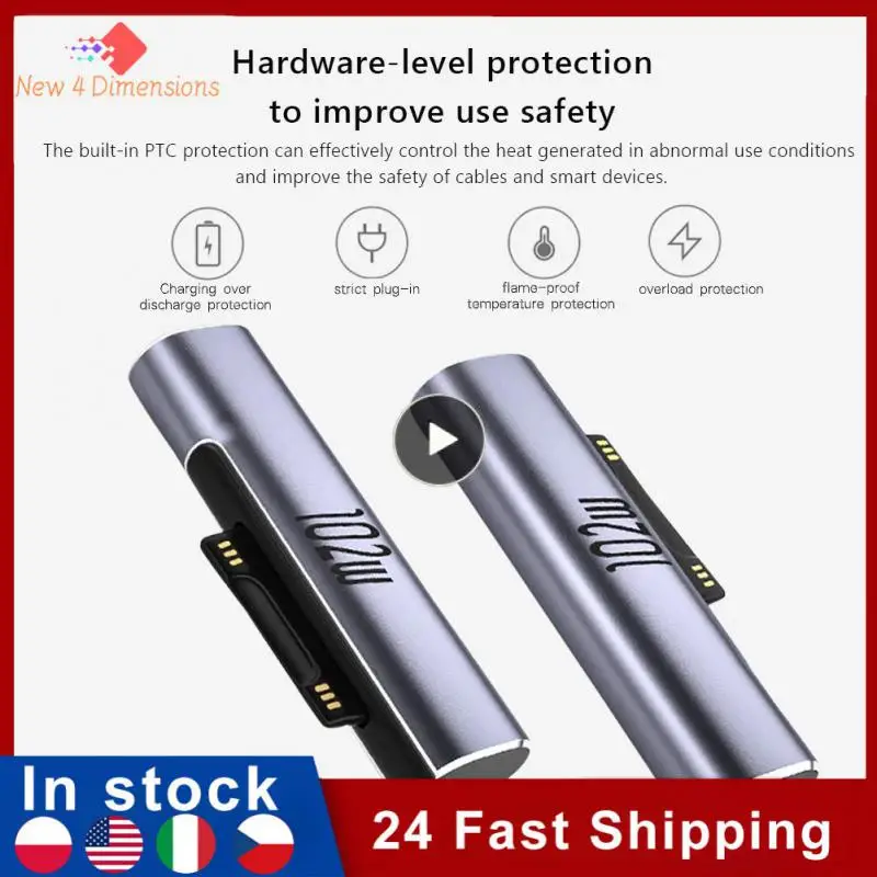 Per Microsoft Surface X 8 7 6 5 4 3 Go Book To Usb Type C Pd Adapter Tablet Convertitore Di Spina Di Ricarica Rapida Accessori Per Laptop