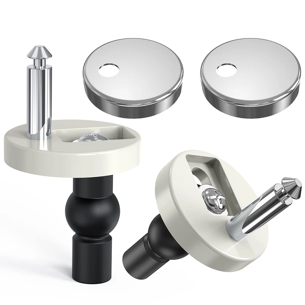 Toilet Seat Hinge Fixings Nuts Screws Quick Release Hinges Fitting Rubber Back To Wall for Toilet Seat Hinge Replacement