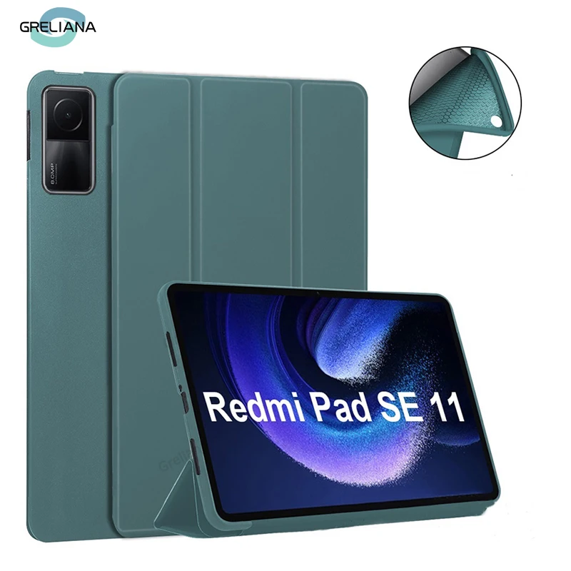 Tablet Case for Funda Xiaomi MiPad 7 6 Pro 5 11 11.2 Redmi pad SE 11 10.6 8.7 12.1 Auto Wake up & Sleep Silicone Cover Support Charging