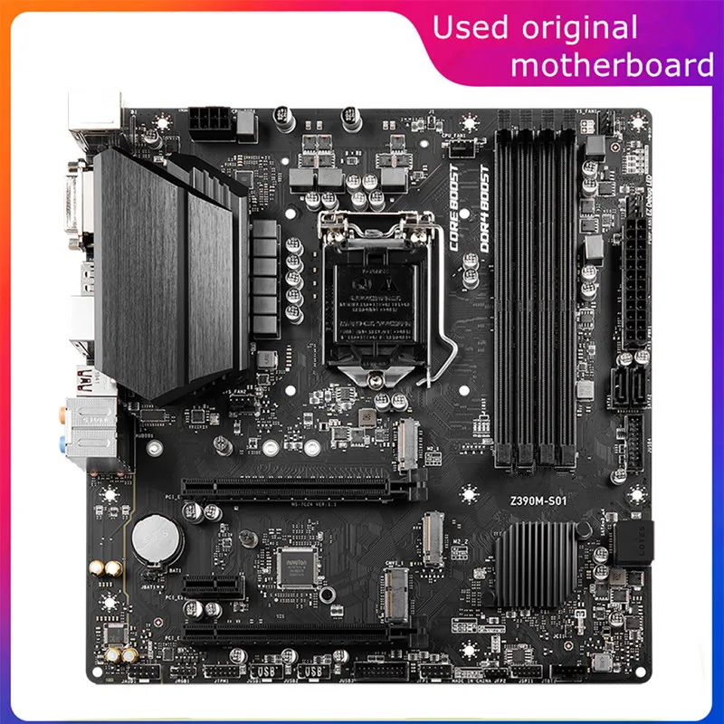 

Б/у материнская плата LGA 1151 для Intel Z390, USB, SATA3, DDR4, 64 ГБ, десктопная материнская плата