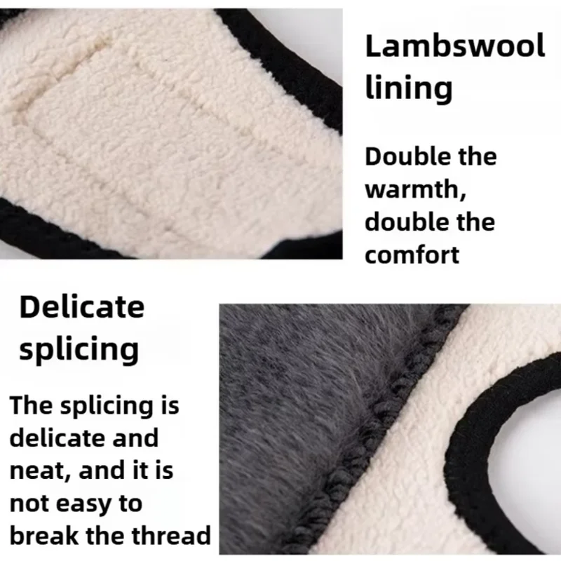Thickened Fleece Knee Pads Winter Adjustable Compression Siing Kneepad Knee Thermal Elastic Hiking Cycling Riding Knee Protector