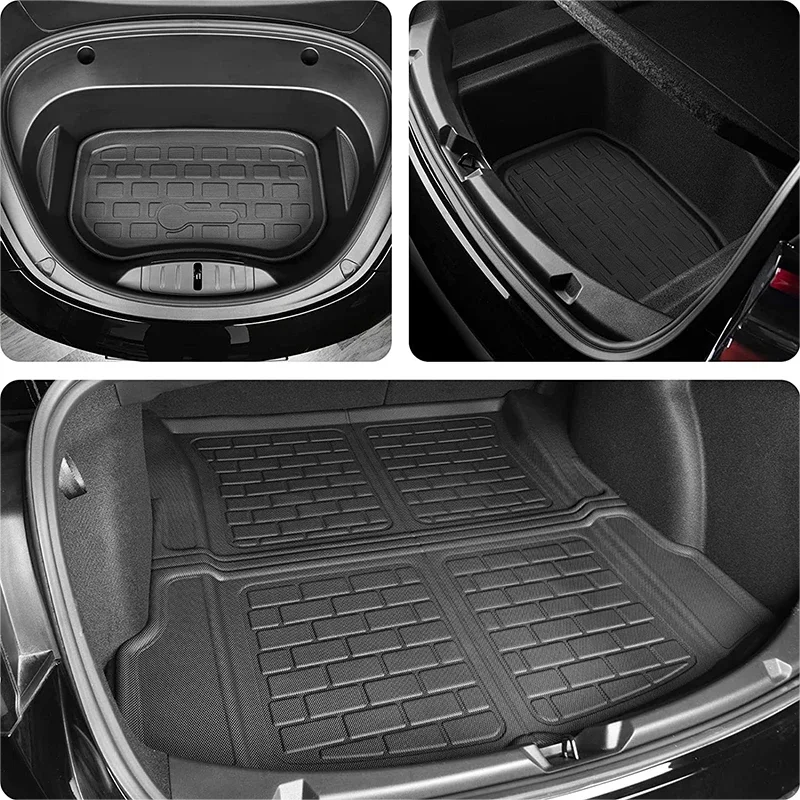 

Fits Tesla Model 3 Y Floor Mat Luggage Mat LHD RHD 2017 to 2022 2023 Left Right Rudder Four Seasons Waterproof 3D Floor Liner