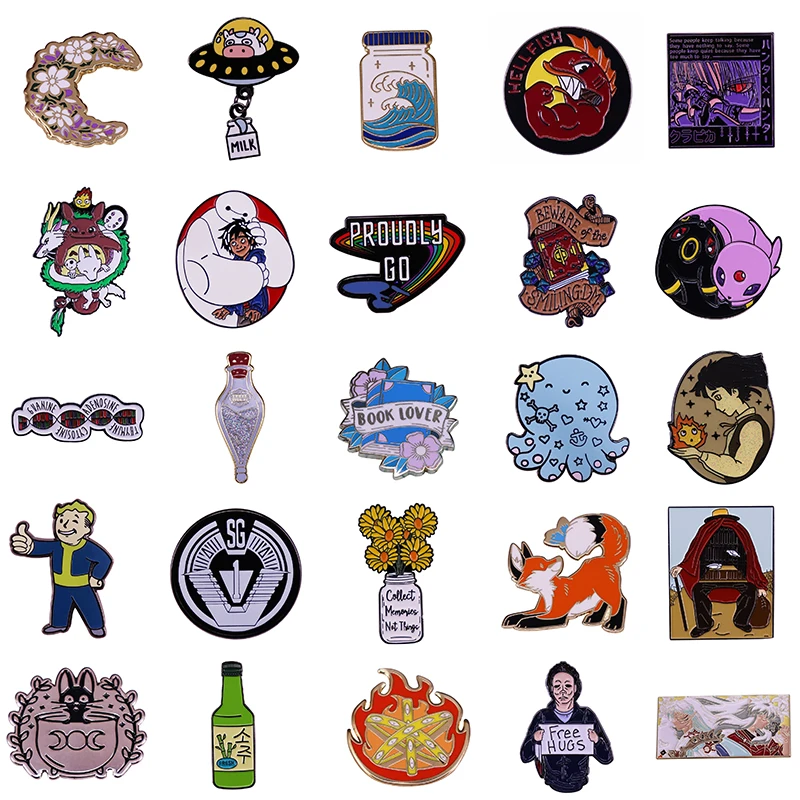 

Anime&Manga Sophie Brooch Inuyasha Badge Enamel Pin Lapel Pins Badge Hats Clothes Backpack Decoration Jewelry Accessories