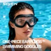 SCVCN Swimming Goggles Anti-fog Adjustable Leakproof Swim Goggles Professional UV400 Waterproof Glasses Surfing Beach Essential