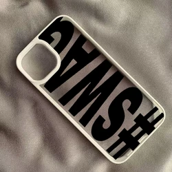 Bold Letter Shockproof Phone Case Cover - iPhone 12 Mini (B)