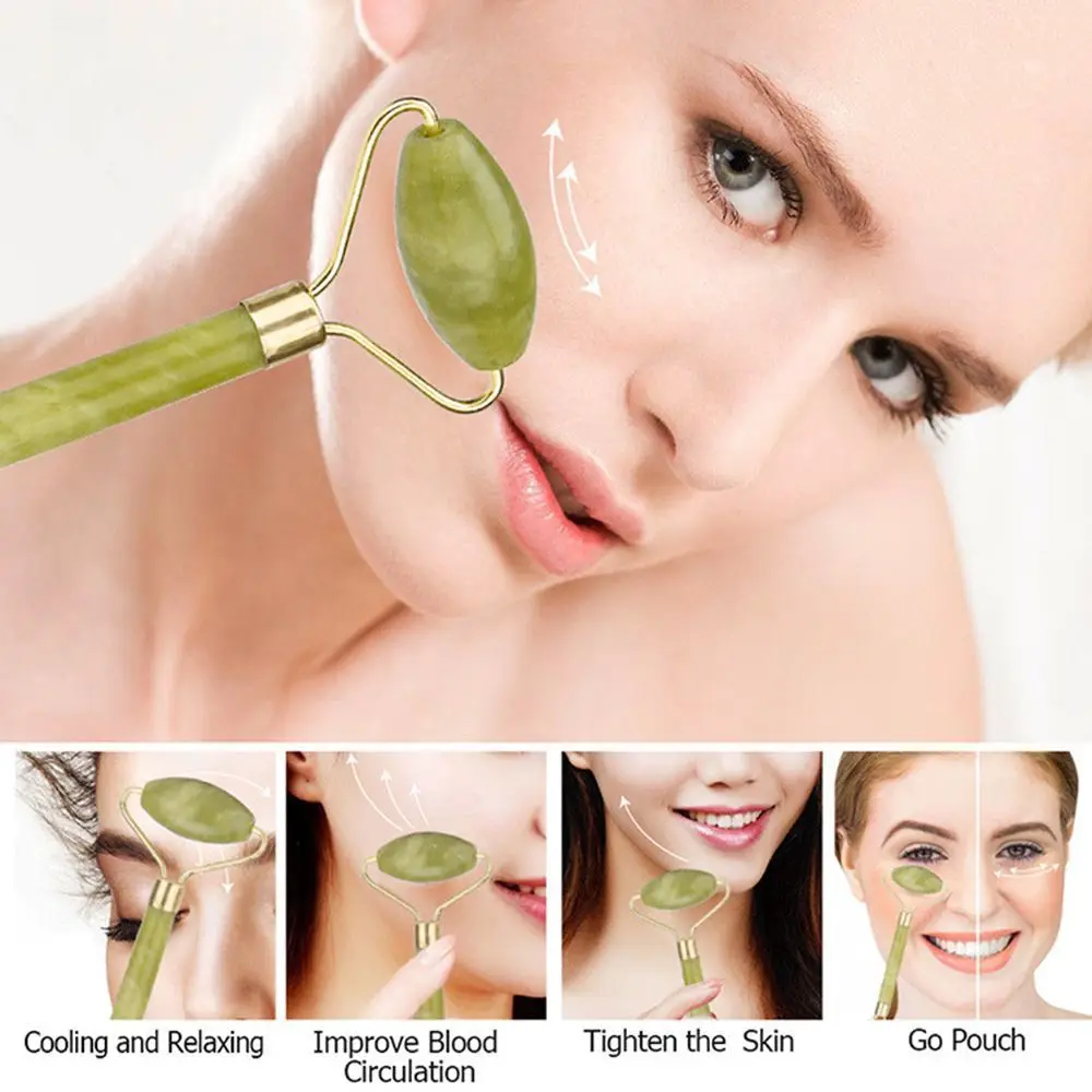 Jade Stone Face Roller Beauty tool Guasha Board Face Massager Massager Tool Body
