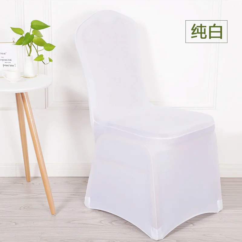 Elegant Red and White Elastic Chair Cover