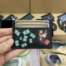 

Origina Holifend Classical Monopoly Shop Card Holder Credit ID Cardholder Purse Genuine Leather Pattern For Women Man Lord money
