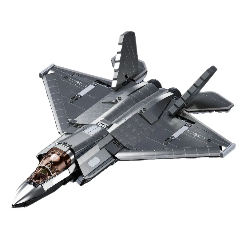 

Sluban WW2 Military J-20 J-35 Stealth Aircraft Fighter Building Blocks Kids Plane Bricks Toys Model Christmas Gift