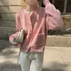Casual Single-breasted Cardigan Autumn Winter Korean Solid Color Female Clothing Commute Basic Stylish Pockets Knitted Sweaters 5