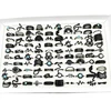 30/50pcs/Lot Wholesale New Design Black Spray Paint Finger Rings for Women Mix Style Party Decorate Bar Personality Jewelry Girl 6