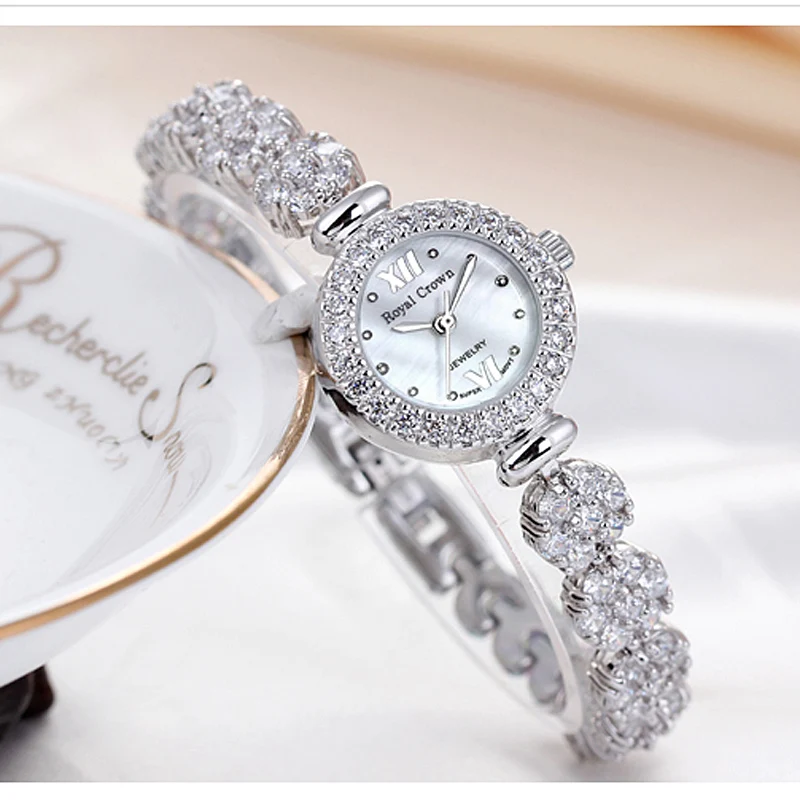 Quartz Watch Luxury Women Gift | Women Rhinestone Watches