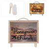 Honeymoon Fund Box Rustic Wood Box Wedding Saving Pot Shadow Piggy Bank with String Light for Weddings Birthday Graduation 1