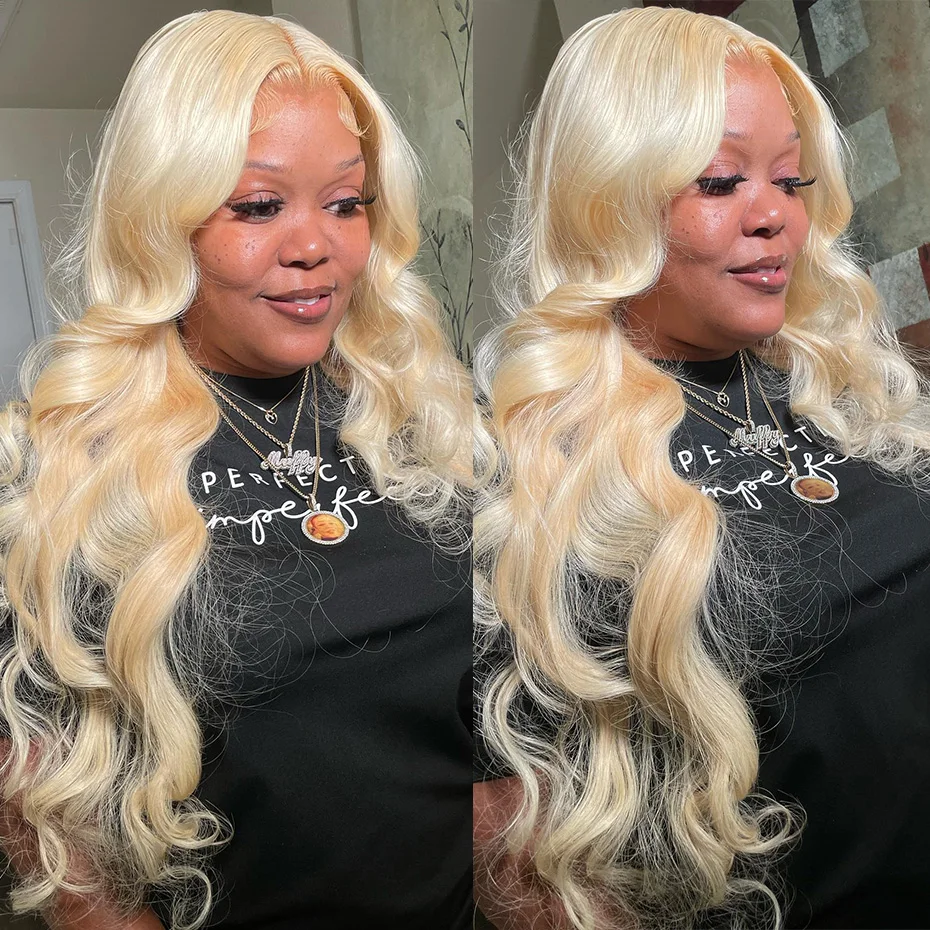 40 42 Inch 613 Blonde Lace Front Wig Human Hair Remy Brazilian 13x4 13x6 360 Hd Transparent Body Wave Lace Frontal Wig For Women 2