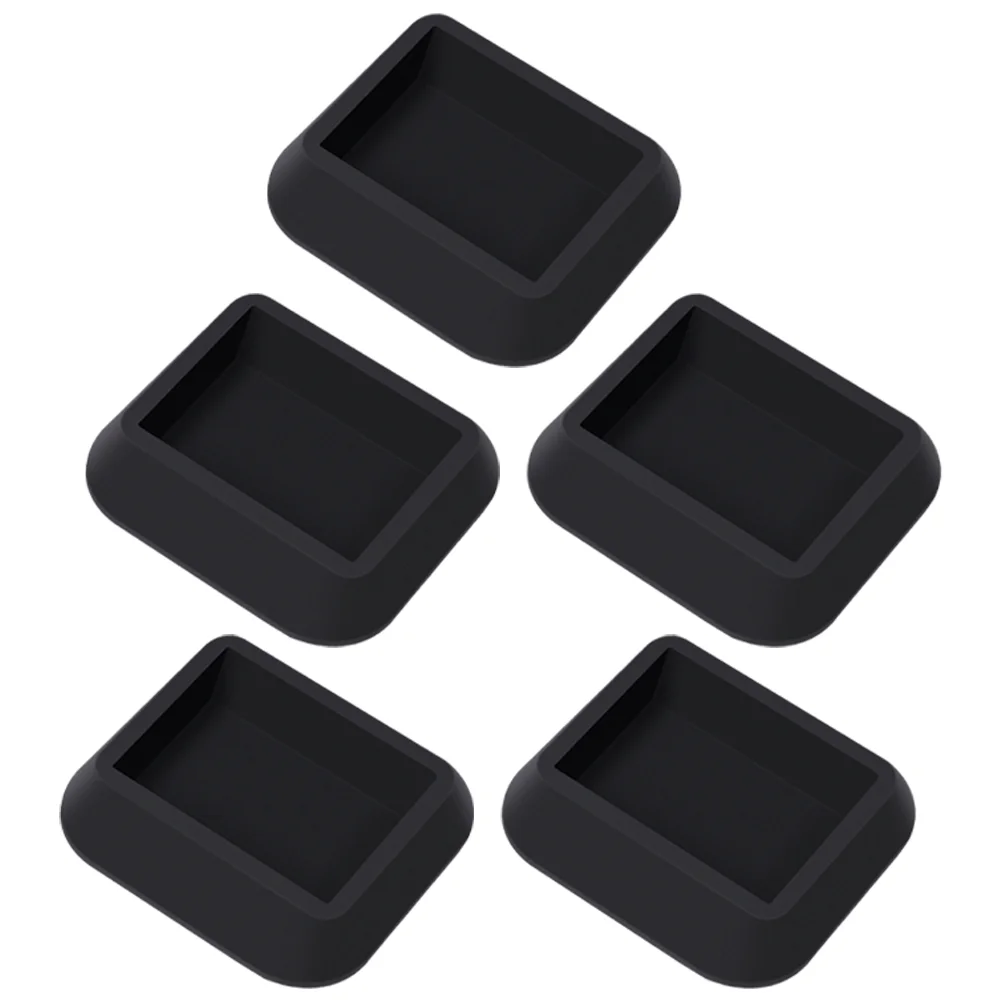 

5 Pcs Pulley Holder Flooring Non-slip Furniture Pads Coasters Rubber Caster Cups Bed Stoppers Office for Hardwood Floors