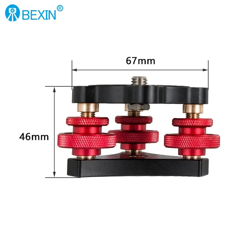 Leveling Adjustment Base Tripod Head Horizontal Base Mount Adapter for Canon Nikon DSLR Camera Tripod Monopod leveling base mount
