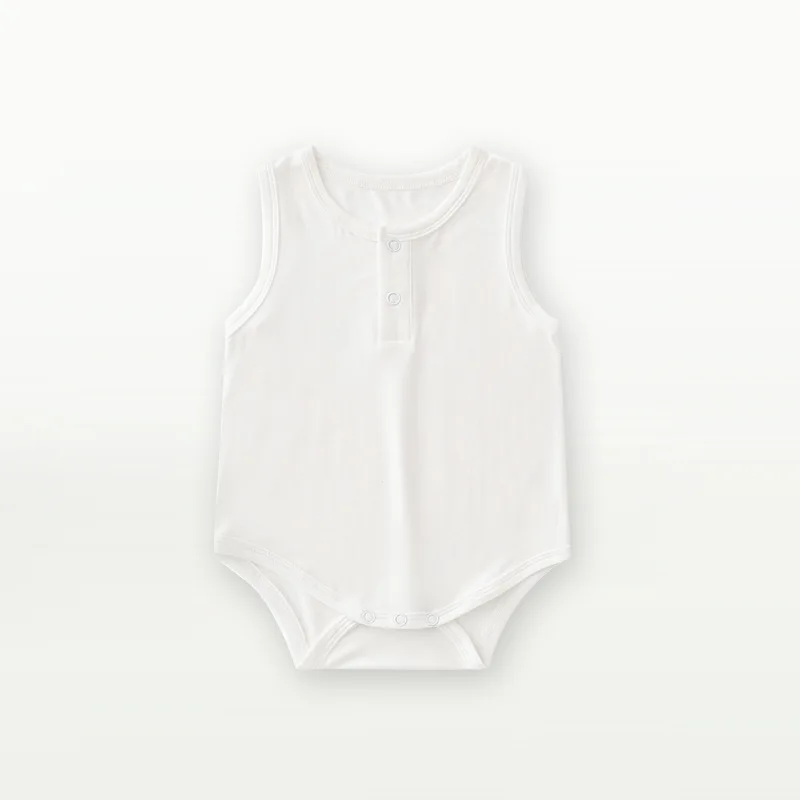 Bamboo Fiber Baby Romper Summer Baby Boy Girl Clothes Sleeveless Newborn Jumpsuit Comfortable Clothing For baby bodysuit cotton romper