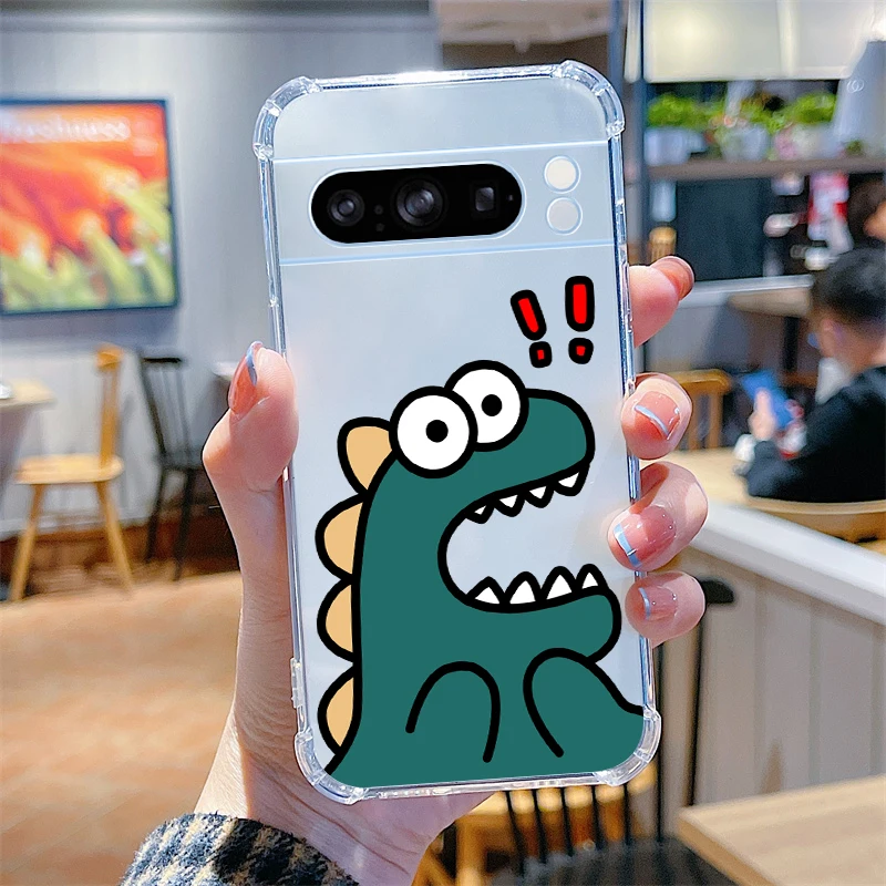 Cartoon Pattern Transparent Phone Case