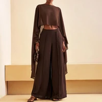 hirigin Châle en mousseline pour femme, cape transparente en maille fluide, poncho court, couvre-robe de soirée, poncho pour mariage et fête 3