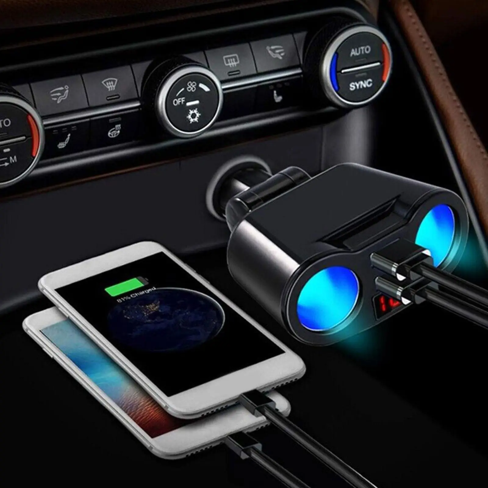  USB  , 2 Ʈ LCD ÷, 12-24V  , ڵ Ÿϸ ,   ,  ڵ F9Q6, 3.1A