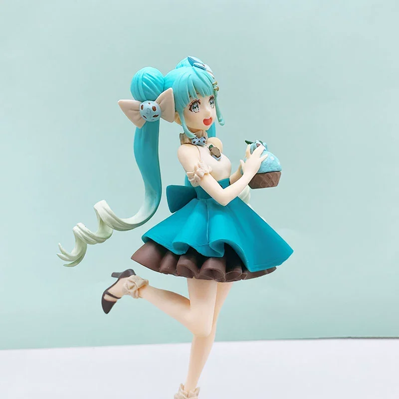 

Anime Action Figure Hatsune Miku Judai Original Furyu Vocaloid Sweet Sweets Choco Mint Pvc Action Figure Model Doll Toys